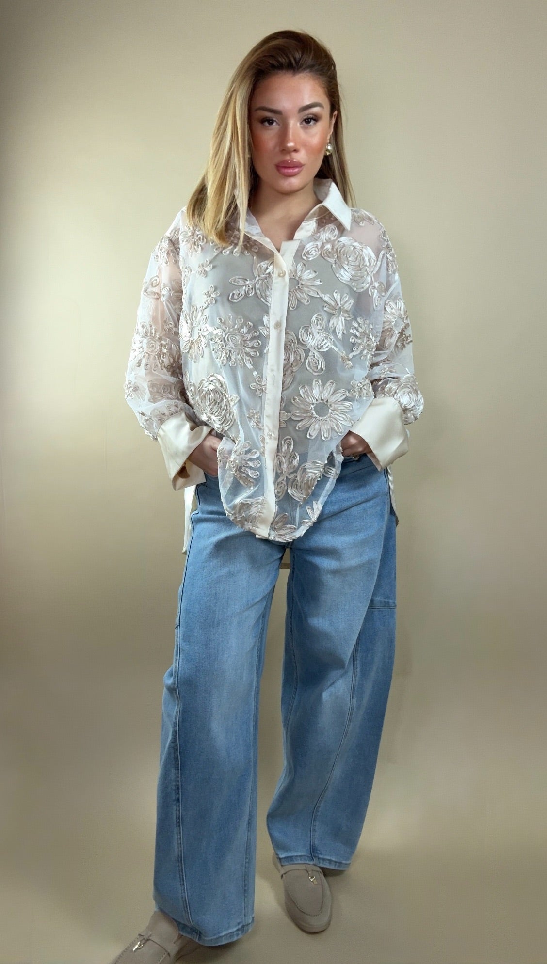 Chemise en Dentelle Sophistiqué