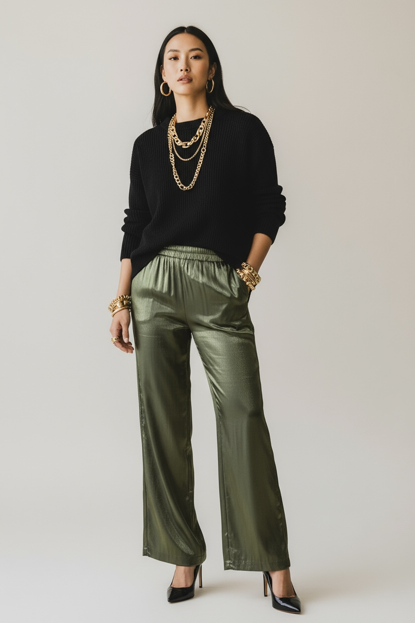 Pantalon Brillant Fluide