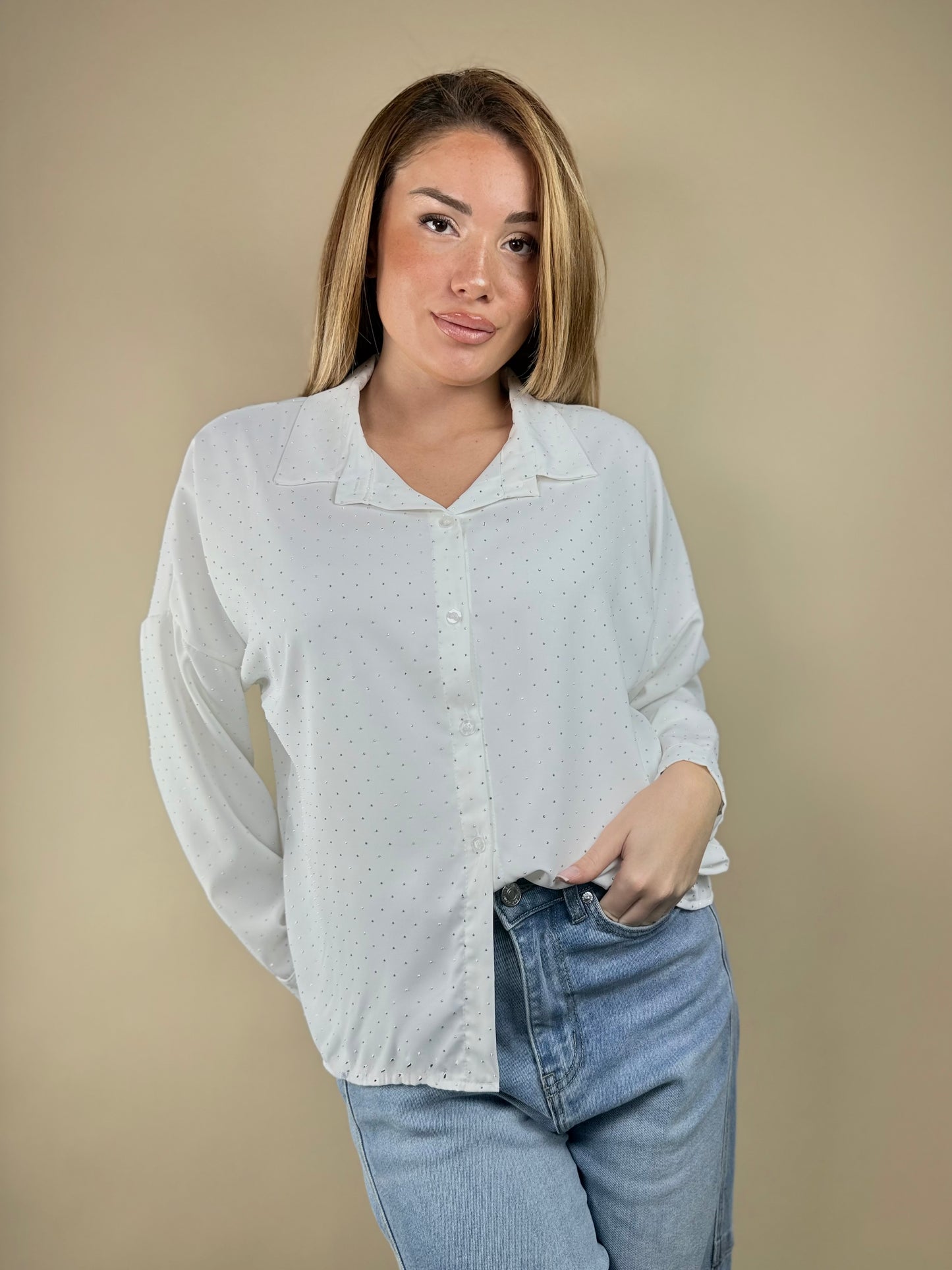 Chemise Fluide à Strass