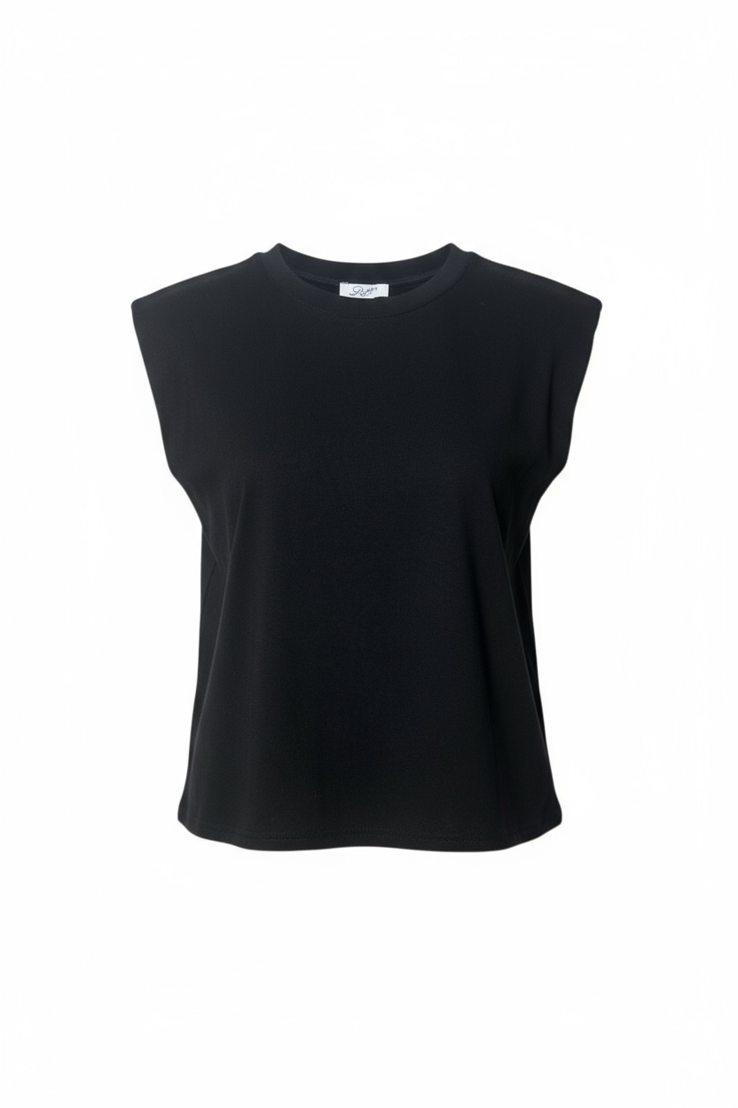 T-shirt Épaules Structurées