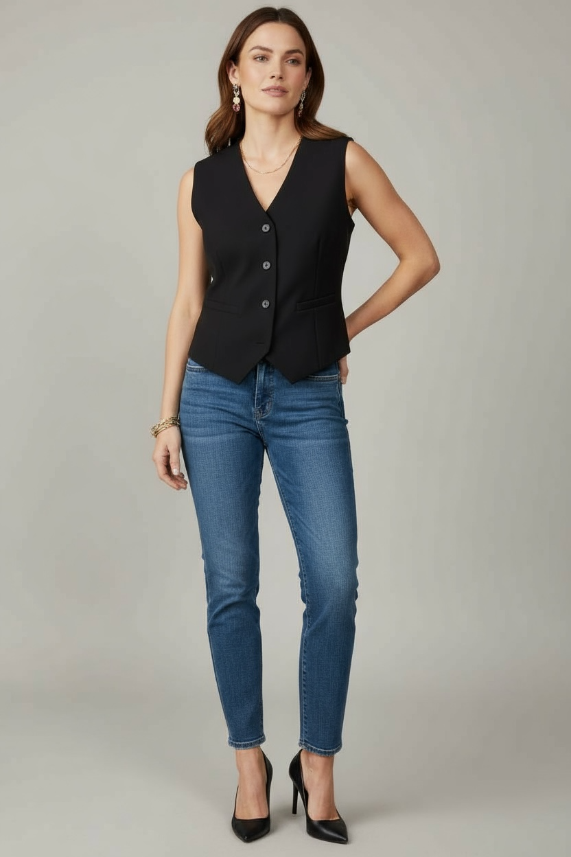 Gilet Sans Manche Structuré