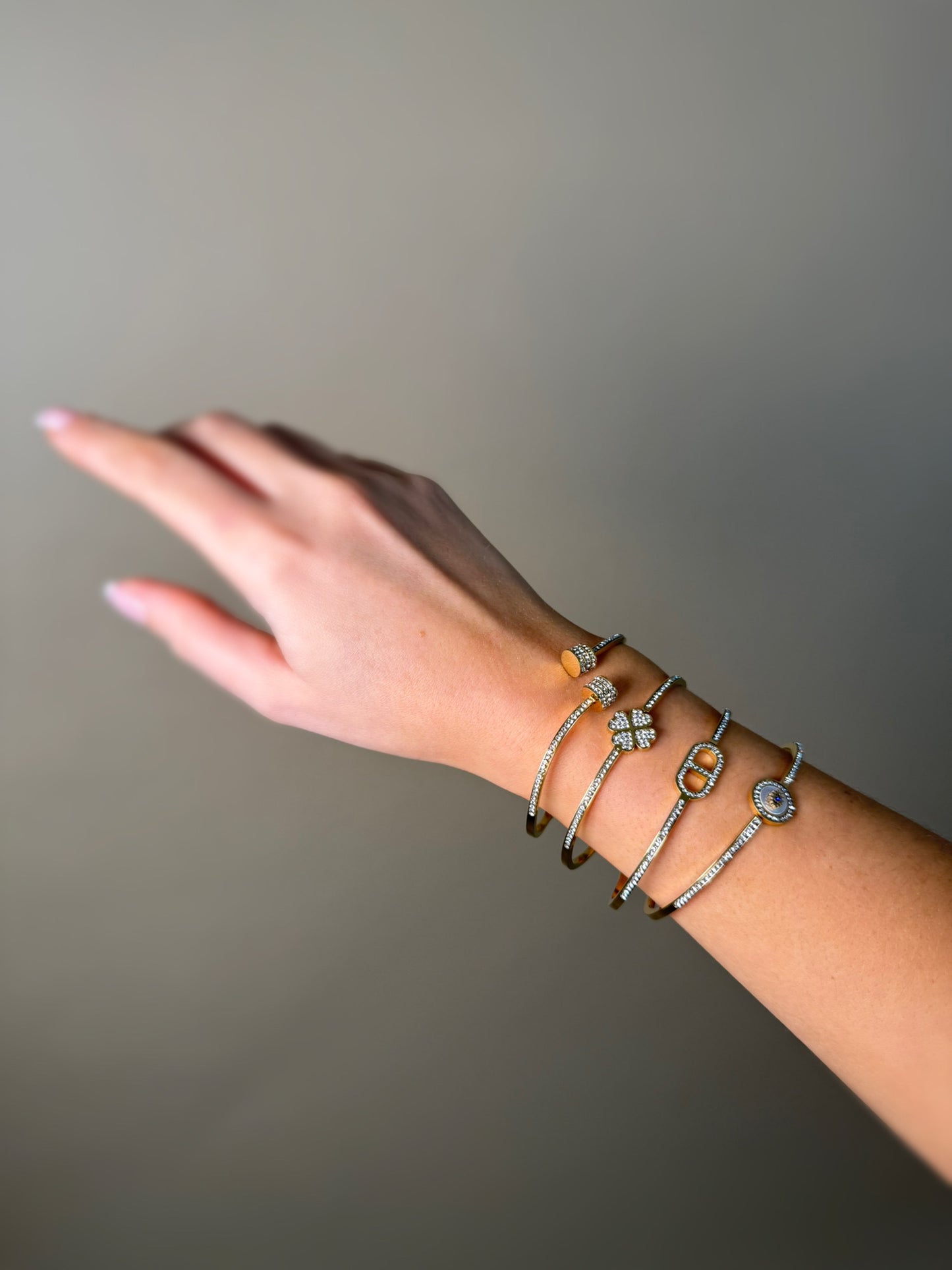 Bracelet Rigide Motif & Strass