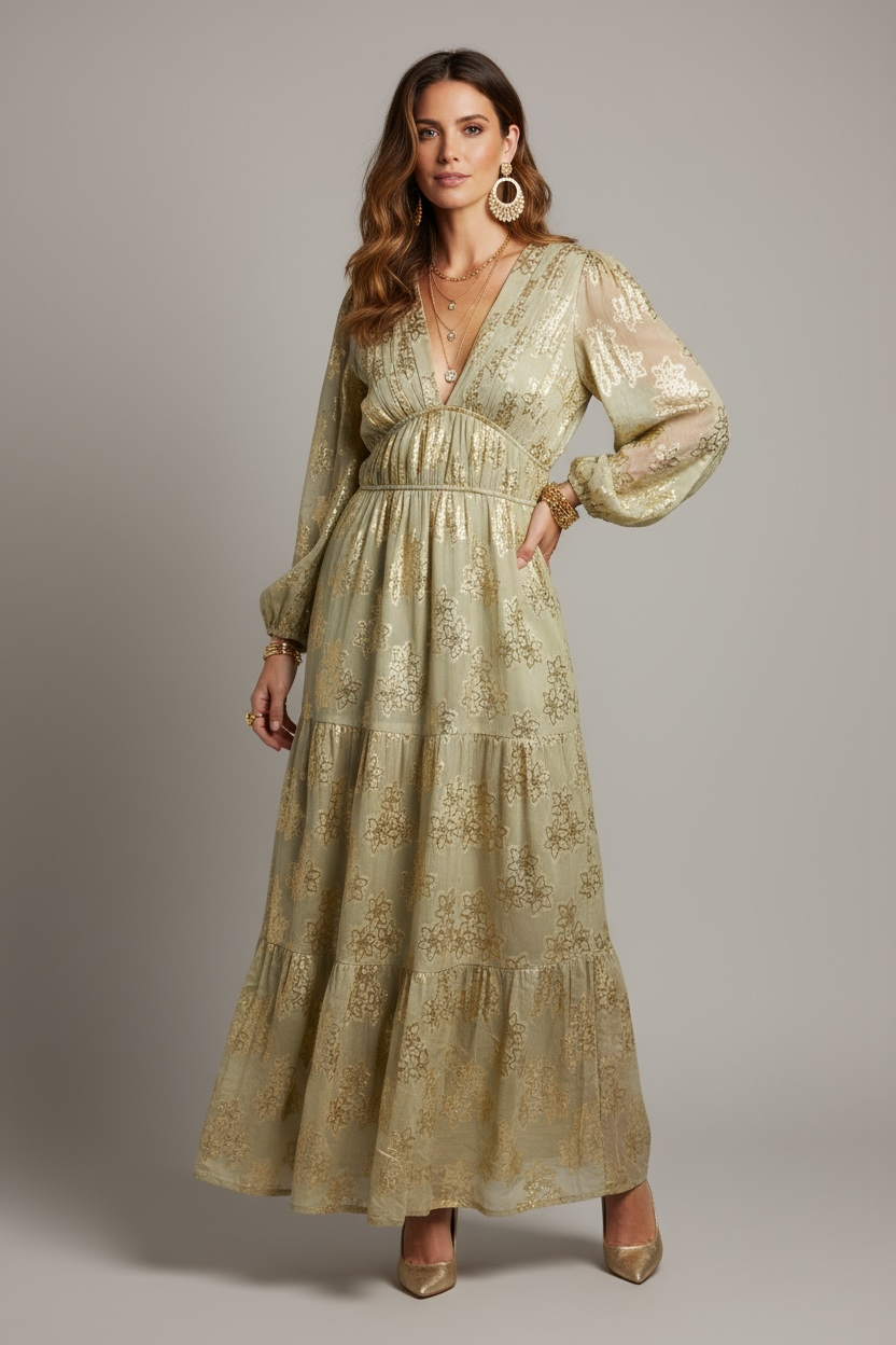 Robe Longue Scintillante