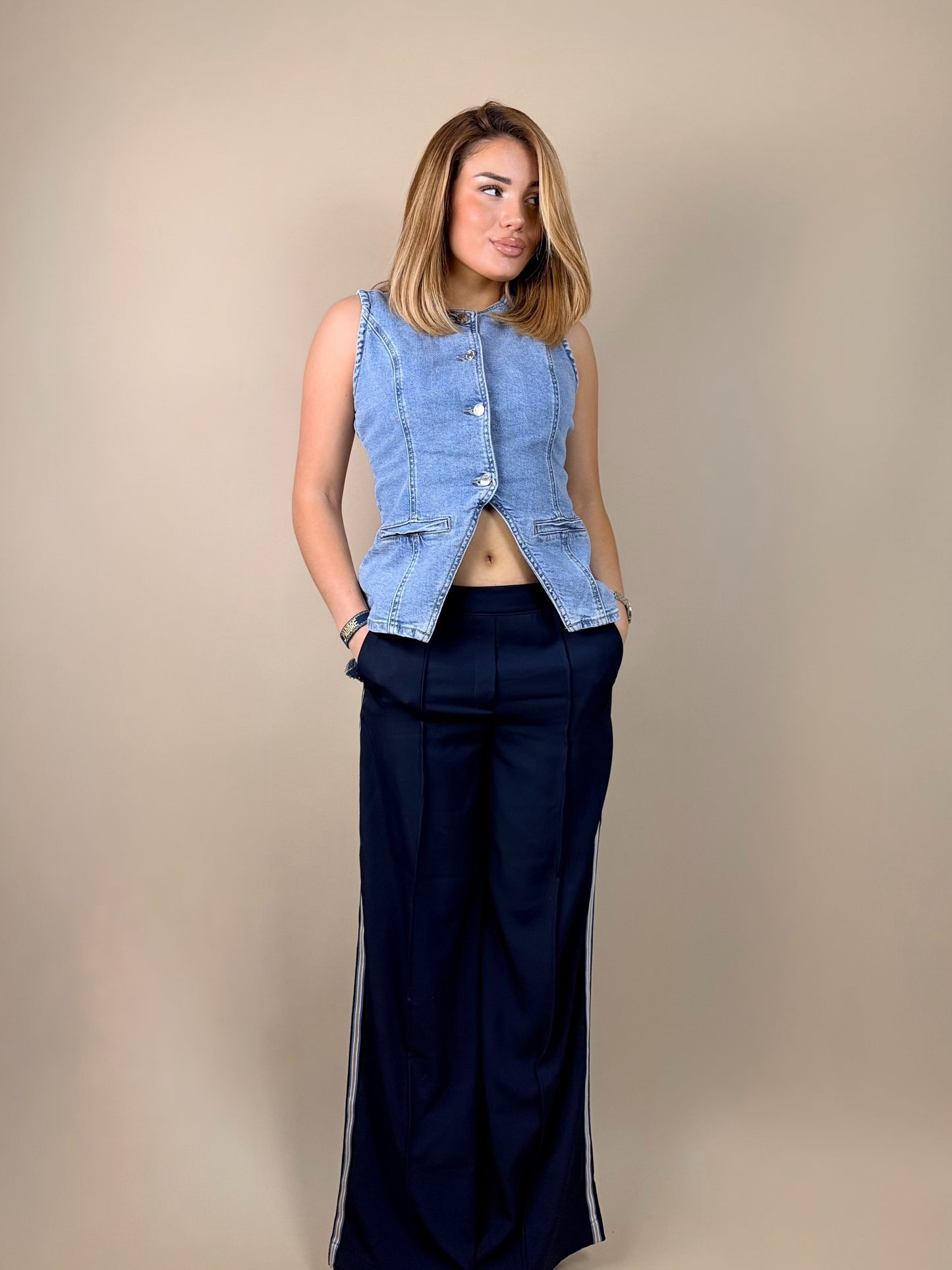 Haut Sans Manches en Jean