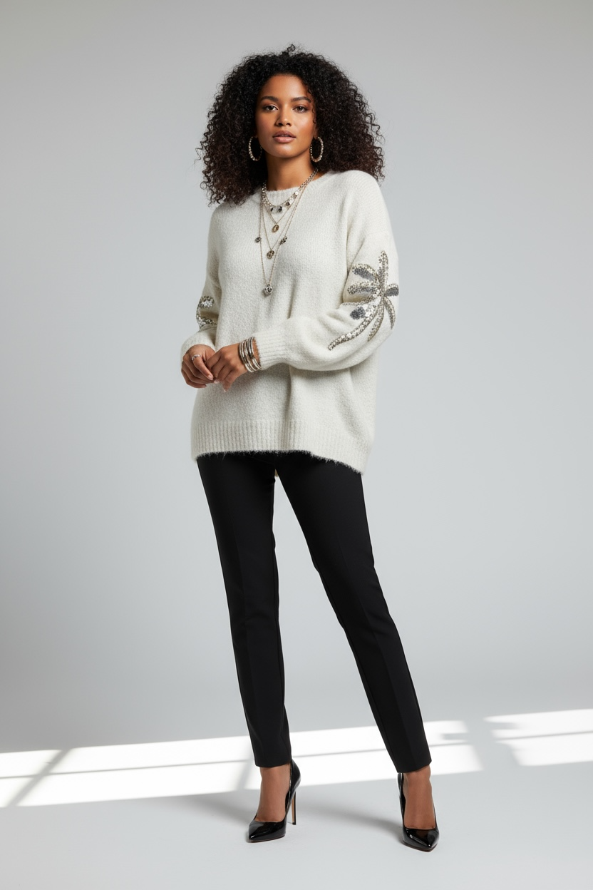 Pull Détails Brillants