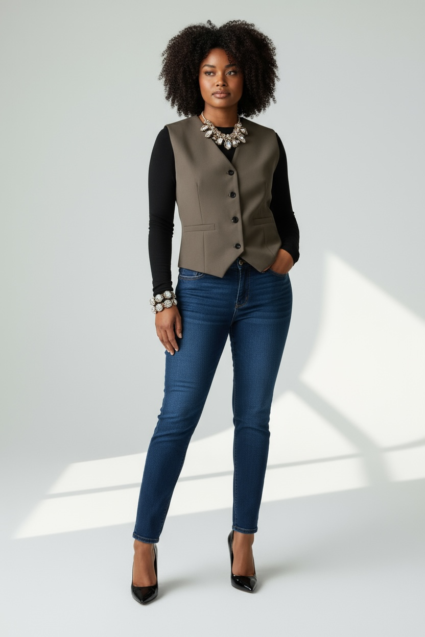 Gilet Sans Manche Structuré