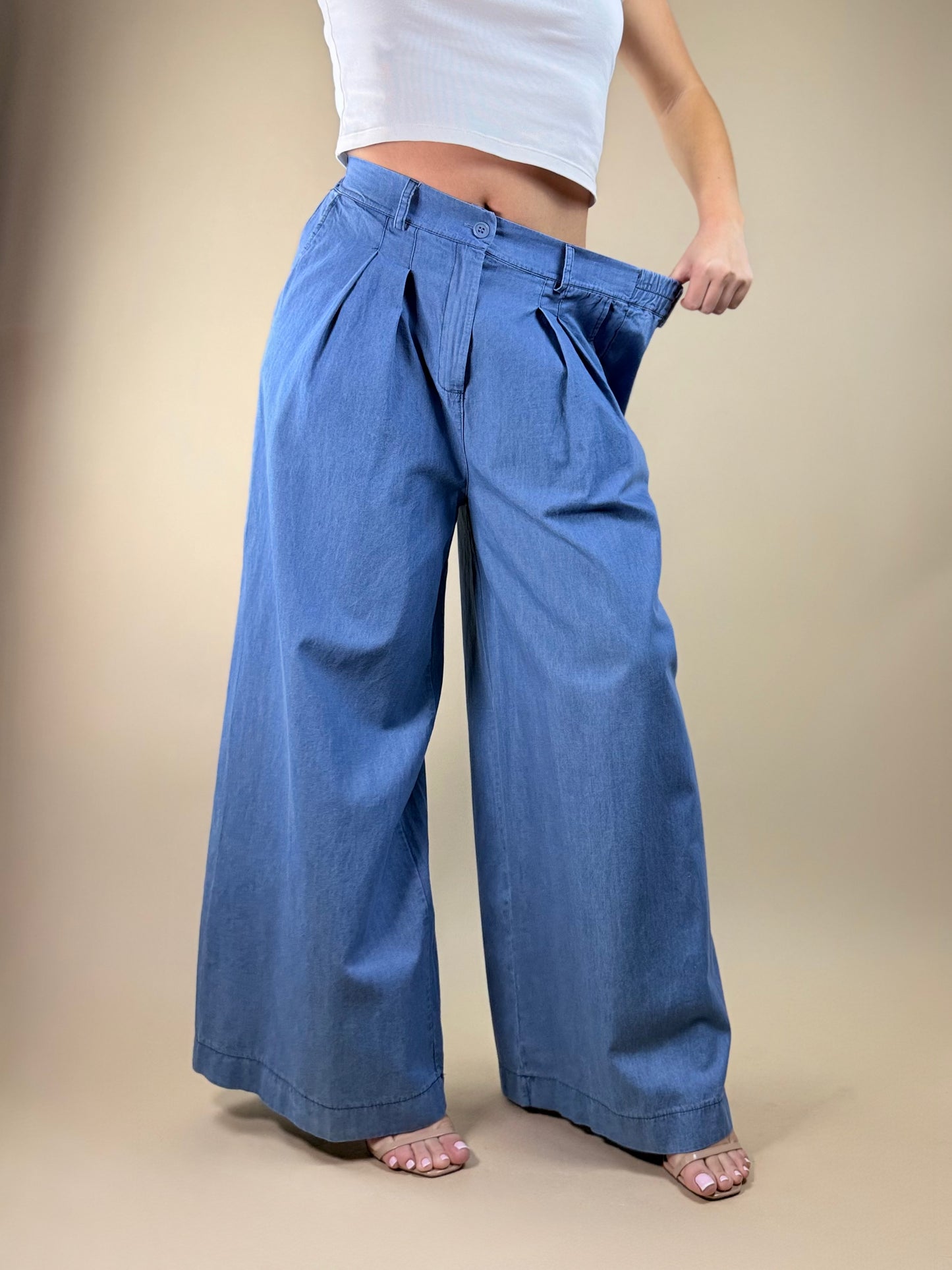 Pantalon en Jean Fluide