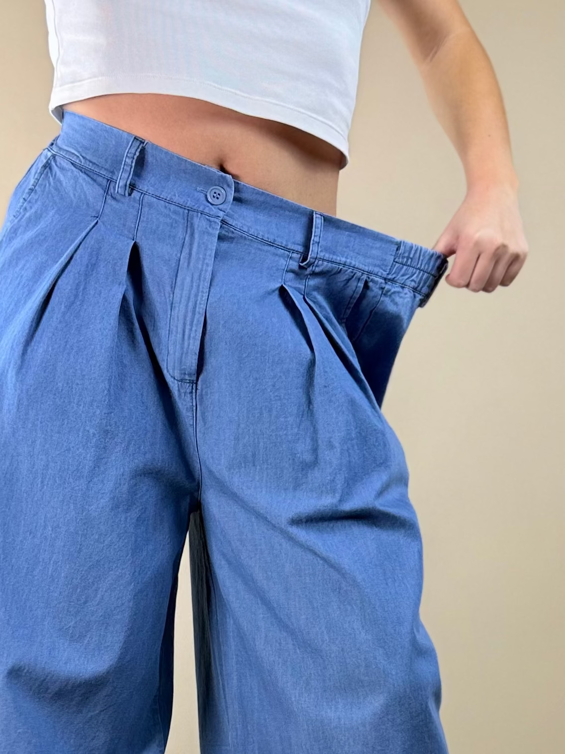 Pantalon en Jean Fluide