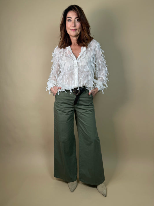 Chemise à Détail Tressé