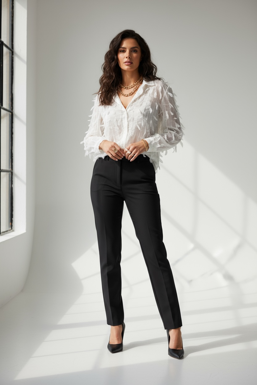 Chemise à Détail Tressé