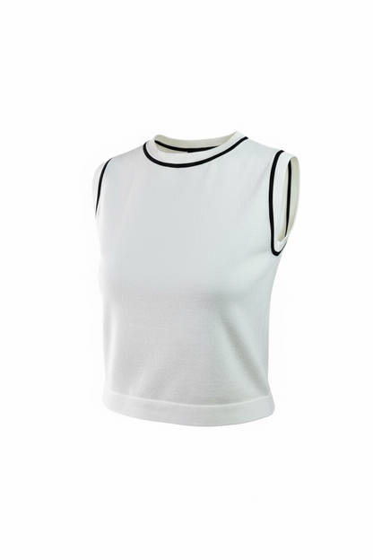 Débardeur à Col Contrasté