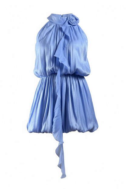 Robe Bleu Ciel Brillante