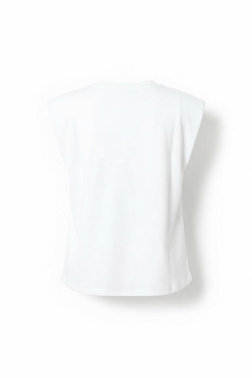 T-shirt Épaules Structurées