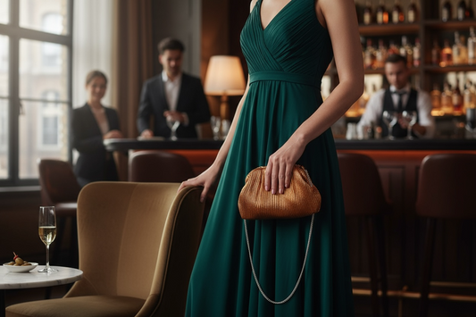 Pochette Plissé Orange