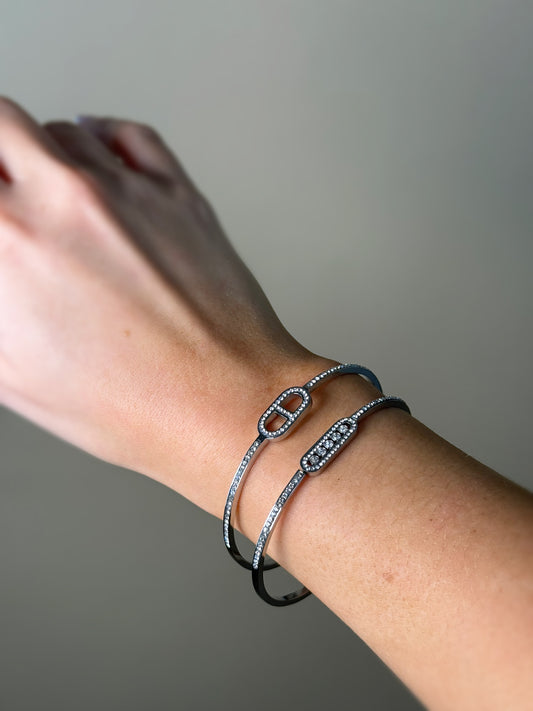 Bracelet Argent & Strass