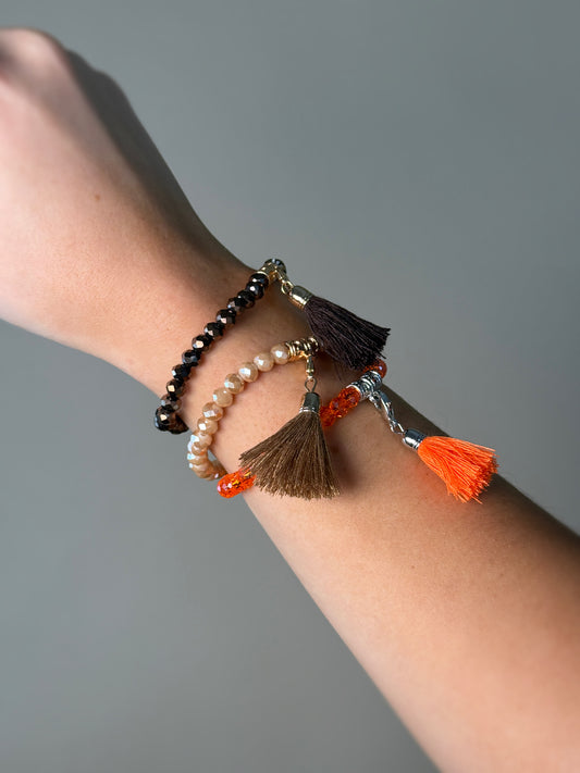 Bracelet Perles & Pompon