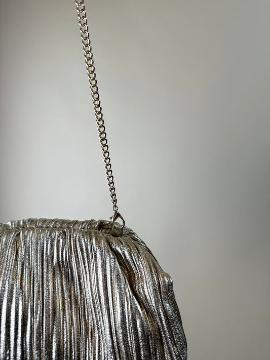 Pochette Plissé Dorée