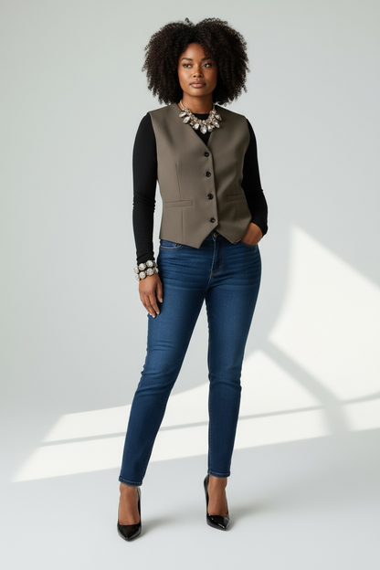 Gilet Sans Manche Structuré