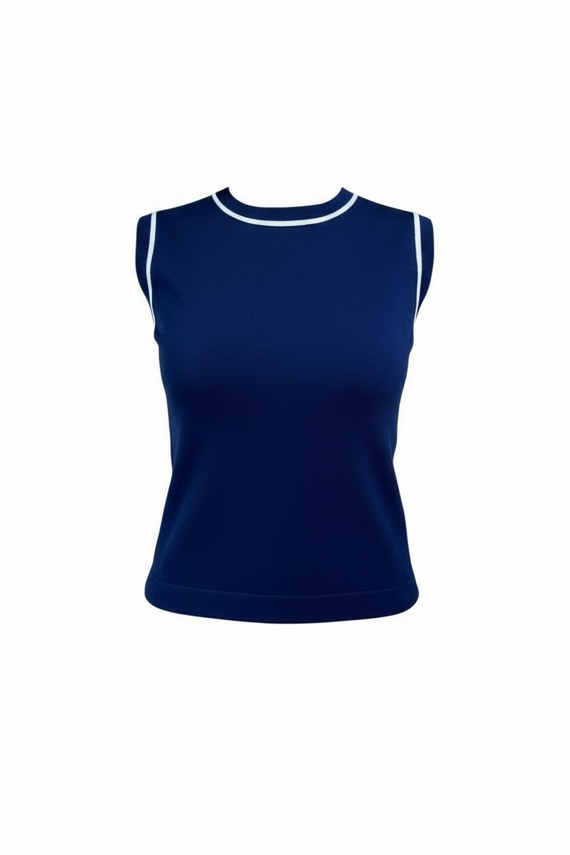 Débardeur à Col contrasté