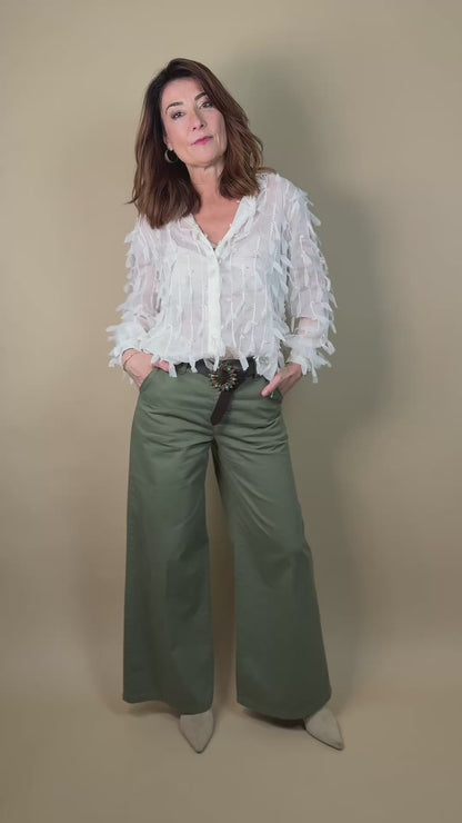 Chemise à Détail Tressé